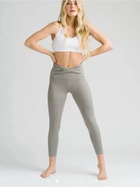 ZYIA Cement Croise Hi-Rise Leggings